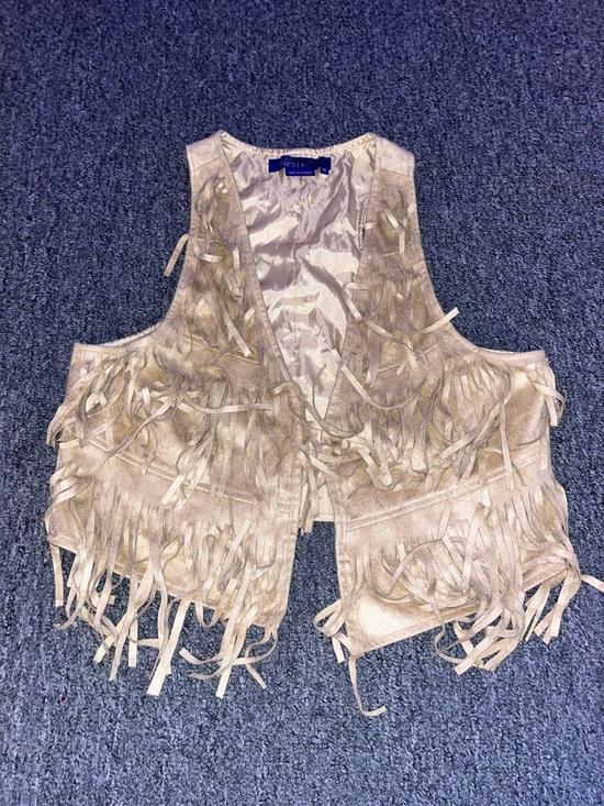 Miley Cyrus & Max Azria Jackets & Blazers - Miley Cyrus Women’s Vintage Y2K Suede Fringe Vest